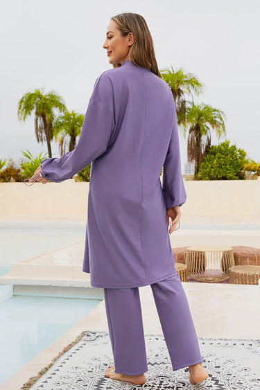 Women's Modest 3-Piece Full Coverage Burkini Swimsuit